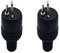 AGTEHBZ 4PCS Speaker Plugs, 2-Pin Hi-Fi Speaker Connectors with Screw Locking, Gold-Plated Audio Cable Connectors for Loudspeakers, Home Theatre Systems, and DIY Audio Setups