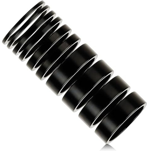 10 Stück Spacer Fahrrad, Spacer 1 1/8 Zoll, 2 3 5 10mm Aluminium Lenker, Platte Abstandshalter Ahead Kappe Fahrradlenker Erhöhung Lenkererhöhung Vorbau Set Lenker