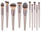 Lot de 10 pinceaux de maquillage professionnels pour fard à paupières, fond de teint, cosmétiques