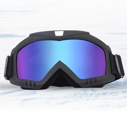 Vulevirtue Snowboard Skibrille für Herren Damen,Anti Fog Skibrillen Winter Schneebrille Snowboardbrille für Brillenträger Skibrille mit Wechselgläsern für Skifahren Motorrad Fahrrad Skaten