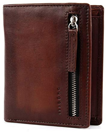 bugatti Domus RFID Wallet with Zip Compart Cognac