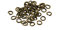 Biegeringe 5 mm – 100 Stück in dunklem Messing