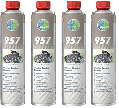 TUNAP 4 x 400 ml MICROLOGIC Premium 157 Motor-INNENREINIGER Motorölsystem Motorreiniger Motor Reiniger innen lösemittelfrei