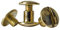 Q-tools® Buchschrauben 5mm gold | 20 Stück | Knopfnieten 5mm / Ledernietenset/Gürtelschrauben |Ziernieten, Schraubnieten | Verbindungsschrauben für Westerntrense, Messergriff