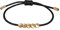 MENGLINA Bracelet tibétain fait à la main avec 5 perles irrégulières en cuivre et laiton - Feng Shui chinois porte-bonheur rouge - Chaîne réglable - Pour couple - Distance d'amitié - Cadeau de