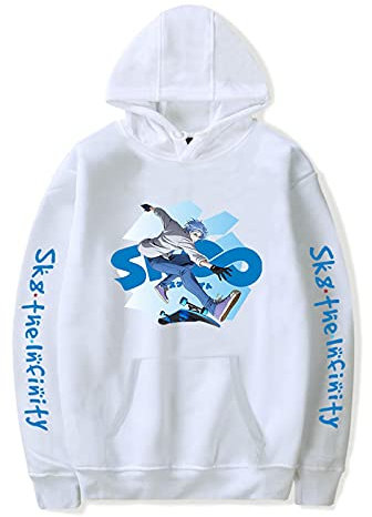 Sk8 The Infinity Skateboard Manga Hoodie Langa Print Hoody Herren/Damen Casual Hoodie Mit Taschen Cosplay Kostüm