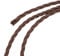 sourcing map Twisted Cloth Covered Wire 3 Core 18AWG 3 Meter/9.8 Feet, Vintage Woven Fabric Electrical Cable for Pendant Light DIY Project, Brown