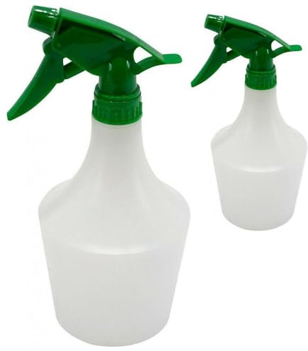BARGAINS-GALORE Set Of 2 Water Spray Bottle - 1 Litre Garden, Hand, Pressure Sprayer, Weed Killer, Chemical | Refillable, Trigger Action, Wide Range Of Uses | Leak Proof, Durable & Long Lasting
