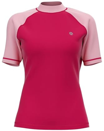 Womens UPF Surfing Rashguards - Female Quickdrying Active Water Sport Swim Tee Breathable Rash Shirt Beach Wet Top