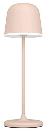 EGLO LED Außen-Tischlampe Mannera, Nachttischlampe Touch dimmbar, Outdoor Tischleuchte aus Metall in Sandfarben und Kunststoff Weiß, Lampe Schlafzimmer warmweiß, IP54