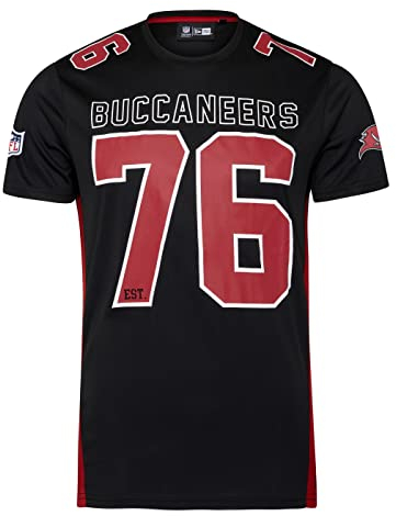 New Era Tampa Bay Buccaneers NFL Established Number Mesh Tee Black T-Shirt - 3XL
