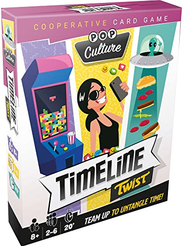 Zygomatic | Timeline Twist: Pop Culture | Card Game | Ages 8+ | 2-6 Players | 20 Minutes Playing Time, (ASMTIMET02C110EN)