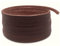 Creavvee Flat Genuine Real Leather Strip Bead Thong Cord Braiding String Threads Lace Cowhide Craft for Jewelry Making Necklace Bracelet, 3mm x 3m, Dark Brown