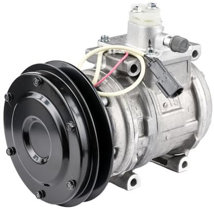 DENSO A/C Kompressor für Klimaanlage Klimakompressor mit ID: 10PA15C Kältemittel: R134a ND-8 mit 150mm Riemenscheibe Rillen: 1 Rippenanzahl: 1 DCP99827