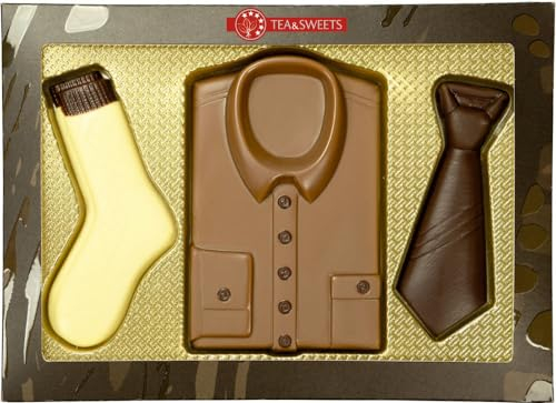 Herren-Set aus Schokolade I Süßes, klassisches Präsent aus Schokolade I Geschenk für den Mann