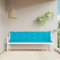 Annlera Gartenbank-Auflagen 2-TLG. Türkis 200x50x7 cm Stoff Gartenbank Auflage Bankauflage Outdoor Sitzbank Auflage Sitzauflage Bank Outdoor Gartenmöbel Auflagen Sitzbank Kissen