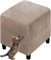 Hockerbezug Quadratisch/Rund 40x40/45x45/50x50cm Gray Stretch Ottoman Bezug Jacquard Velvet Fußhocker Bezug Luxuriöser Hockerabdeckung Waschbar Hocker Protector (Color : A21, Size : 40x40cm/15.7x15.