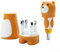 DAZZLEEX Multi-Purpose Ratcheting Screwdriver Laborsaving Screwdriver Set 6 In 1 Cartoon Bear Design For Comfortable Grip