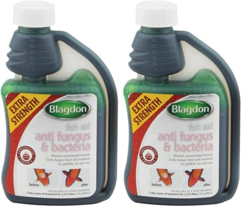 Blagdon Extra Strength Concentrated Formula Anti Fungus & Bacteria Water Treatment for Pond Fish, Finrot, Mouthrot, Goldfish, Koi, Carp, 250 ml (Pack of 2)