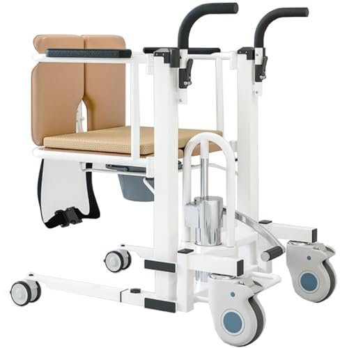Hydraulischer Patientenlift für Zuhause,multifunktionaler Transfer-Rollstuhllift,Toilettenstuhl, Duschstuhl-Aufzüge,tragbarer Transportrollstuhl A