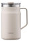 LocknLock Metro Mug Premium 18/8 Stainless Steel Double Wall Insulated with Handle Perfect for Table with Lid, Ivory, 20 oz