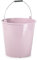 CABLEPELADO Cubo plástico, Cubo de Limpieza, Cubo domestico, Cubo para jardín, Cubo de Limpieza, Cubo de fregona, 31 cm Alto x 32.5 cm diámetro Superior, Capacidad 15 litros, Asa de Agarre, Rosa