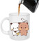 and Dudu Tasse à café en céramique avec poignée, tasse à café en céramique motif ours panda, produit et Dudu, tasse à eau créative et amusante, cadeau pour amis