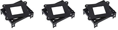 Zunedhys 3 x schwarze Kunststoff-CPU-Lüfterhalterung für Sockel 478