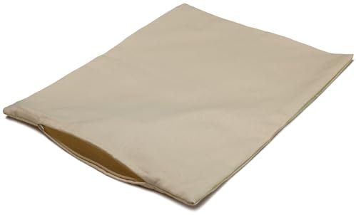 Inlett ca. 40x20cm, mit Reißverschluss - Baumwolle Köper rohweiß. Hülle ideal für Selberbefüller von Kissen - Inlett ca. = Leere Kissenhülle - Inhalt: 1 Stück