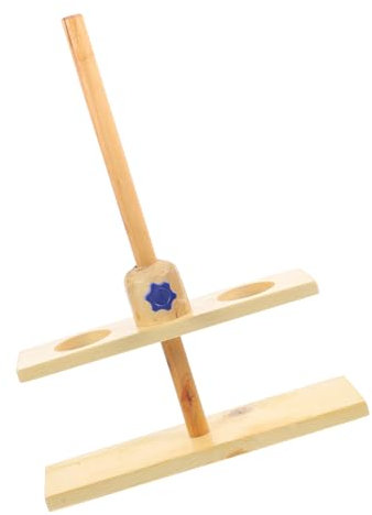 NIYANGLE Support De Laboratoire En Bois à Double Trou Pour Entonnoirs Matériel Pédagogique Fourniture D'expérimentation Chimique Support Stable Pour Expériences Couleur Aléatoire