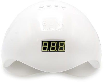 Global Fashion Sun-5 48W UV-LED-Nageltrockner Nagellampe für Gelpolitur, UV-Lichthärtungslampe mit 4 Timern, perfekt für Maniküre und Pediküre, Nagellack UV-Lampe