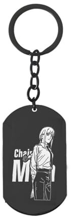 gangdiude-eu Chainsaw Man Practical Keychain Creative Keychain Anime Keyring Personalised Pendant for Home and Car Keys Backpack Bag Pendant Ladies Men Teenagers