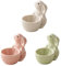 FYBlossom 3er Set Keramik Hasen Eierbecher Eierständer, Süßer Osterhase Porzellan Eierhalter Ostern Deko Geschenke, Bunte Ostern Hasen Ei-Ständer Für Weich Gekochte Eier