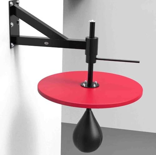 HNBYLMM Speedbag-Plattform, Boxtrainingssack-Plattform-Set mit Speed-Boxsack, 360° Drehbare Wandmontierte Sackplattform, für Boxtraining, Bewegung, Fitness