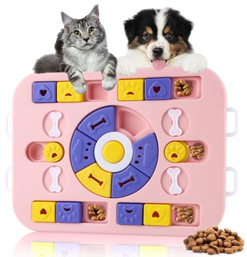 panemy Intelligenzspielzeug Hund, Hundespielzeug Intelligenz, Denkspiele für Welpe, Hunde Beschäftigung Langsam Puzzle Feeder Dispenser, Antischlingnapf, Interaktives Spielzeug für Hunde & Katzen