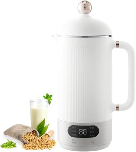 12oz Nut Milk Maker Machine,Almond Cow Milk Machine Maker for Soy Milk, Oat Milk, Coconut Milk & More – Delay Start, Keep Warm, Auto Clean, Compact,PowerfulWhite,One Size