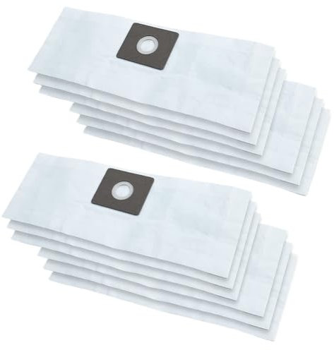 Bolsas De Papel De Filtro Desechables For Aspiradora Shop-Vac 9066800 De 2 A 2,5 Galones, Tipo B Y QAM70 (paquete De 12)