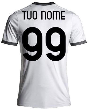 Maglia Bianconera Personalizzata Adulto Ragazzo Bambino Ufficiale Sportbaer Personalizzabile con Nome e Numero