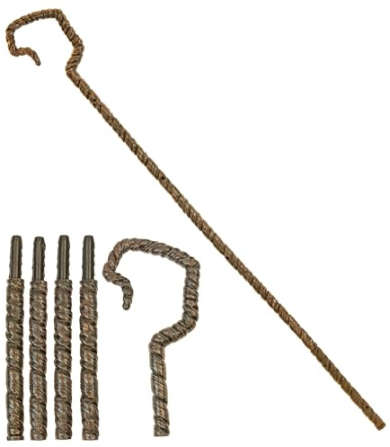 W WIDMANN MILANO Party Fashion - Schäferstock | 146 cm faltbarer Spazierstock für Hirten, Weise und Krippenspiel zu Weihnachten, Karneval und Mottoparty