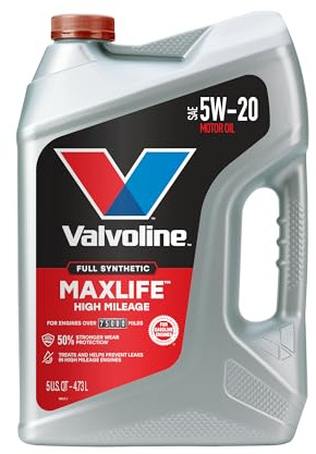 Valvoline MaxLife High Mileage Full Synthetic 5W-20 Motor Oil 5 Quart