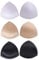 eBoot Bra Pads Bikini Pad Bra Inserts Push-up Pad, 3 Colors, Triangle Shape, Black, White and Beige, M