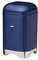 KitchenCraft Lovello Textured Tea Caddy with Geometric Hexagon Pattern, 11 x 11 x 19 cm (4.5 x 4.5 x 7.5) - Midnight Navy