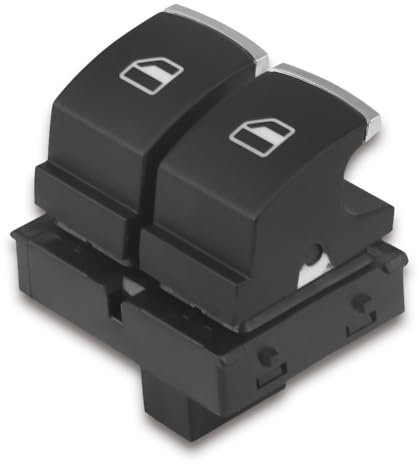 Keenso Auto Fensterheber Schalter, Auto Elektrischer Fenster ABS-Kunststoff Steuerschalter Fenster Taste für MK5 MK6 2 Türer