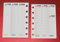 Nachfüllpackung Wochenkalender Format A7 Pocket 8 x 12 cm für Terminplaner mit 6 Ringen