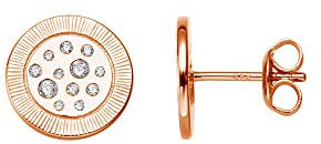 XENOX Ohrringe XS1895R Damen Ohrstecker Sterling-Silber 925 Rose weiß Zirkonia