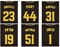 San Diego Padres MLB-Poster-Set, 6 Vintage-Baseball-Trikots – Peavy Gonzalez Gwynn Hoffman Winfield Smith – 20,3 x 25,4 cm, seidenmatte Posterdrucke