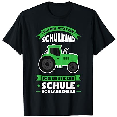 Schulkind Traktor Schulanfänger Schultüte T-Shirt