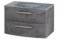 Waschtisch Stivan 80 cm mit Waschbecken grau – Beton