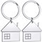 Opopark 2 Pieces Home Keychain, House Keyring, Matching Keyring New Home Housewarming Celebration Gifts for Friends Couples and Family