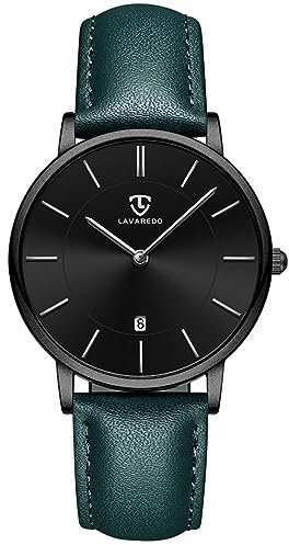 BEN NEVIS Uhren,Herren Uhr Flache Analog Quarz Datumsanzeiger Klassisch Mode Wasserdicht Armbanduhr mit Leder Armband